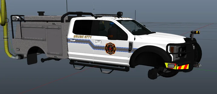 Engines are finished.  Brush trucks are next!  Here's a peak at the PBVFD livery